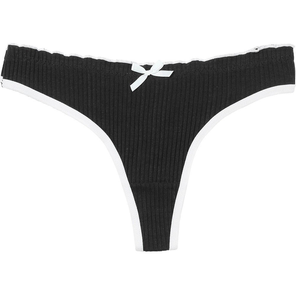Cross-border foreign trade European size thong women's cotton seamless low waist women's T pants sexy thong student underwear batch