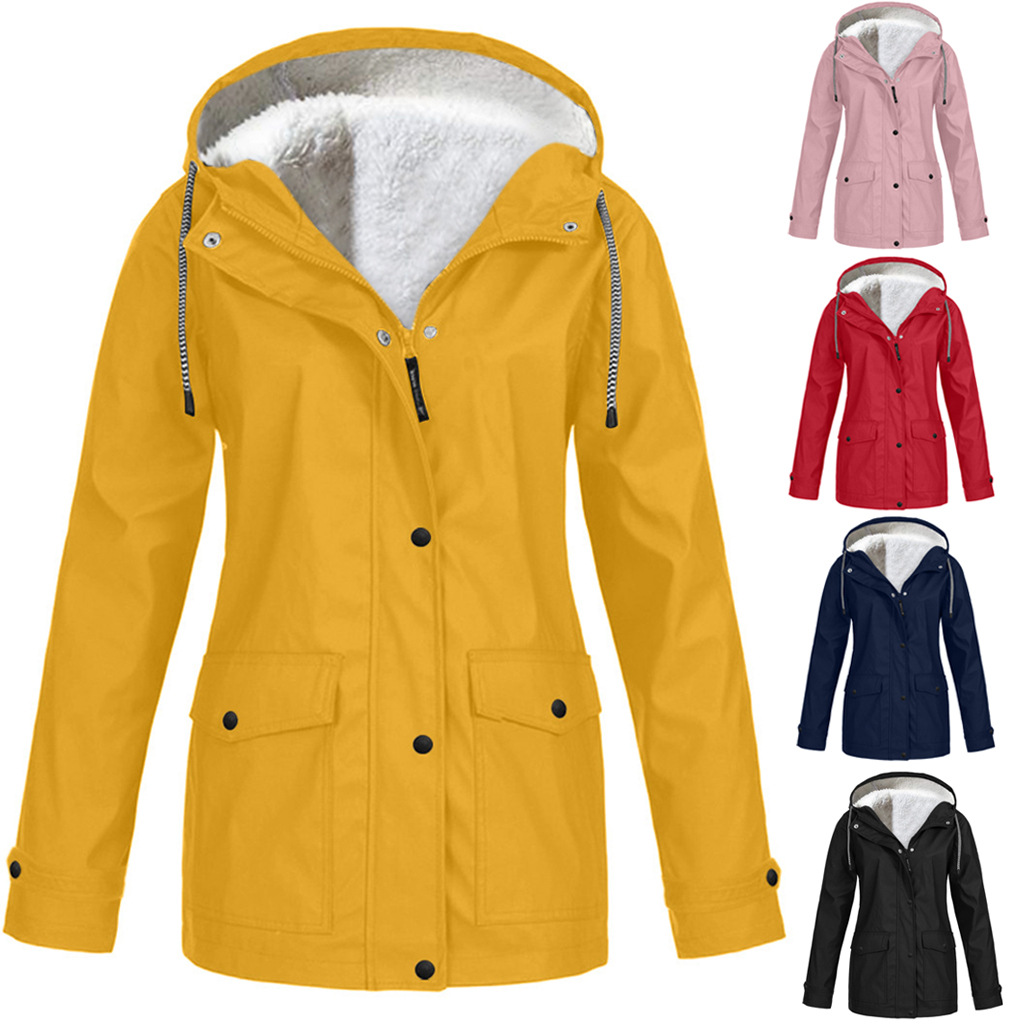 Picture of 2022 Amazon ebay Explosions European and American Autumn and Winter fleece-lined Jacket Outdoor Mountaineering Suit Hooded Jacket Rustic Jacket