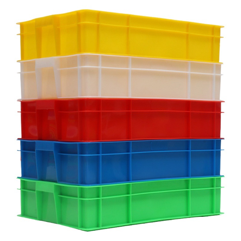 640-140 plastic turnover box thickened plastic box rectangular plastic shallow box raw material turnover logistics box