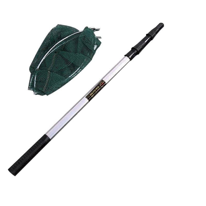 Picture of Factory wholesale retractable aluminum alloy copy net dense eye copy net head folding copy net head fishing net fishing gear wholesale