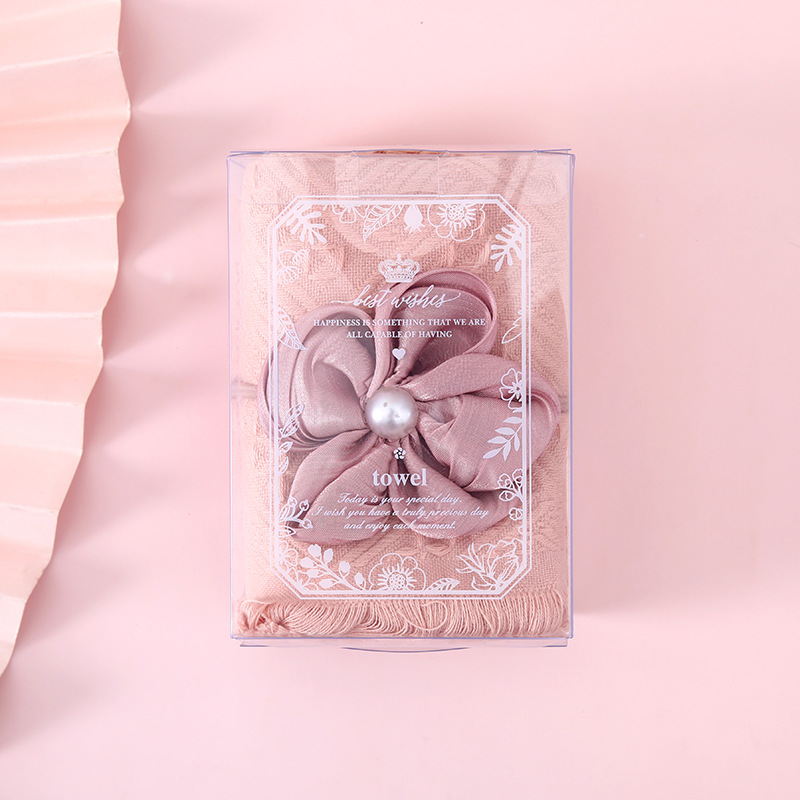 Picture of Accompanying gift cotton tassel towel wedding wedding wedding bridesmaid return gift creative gifts wholesale