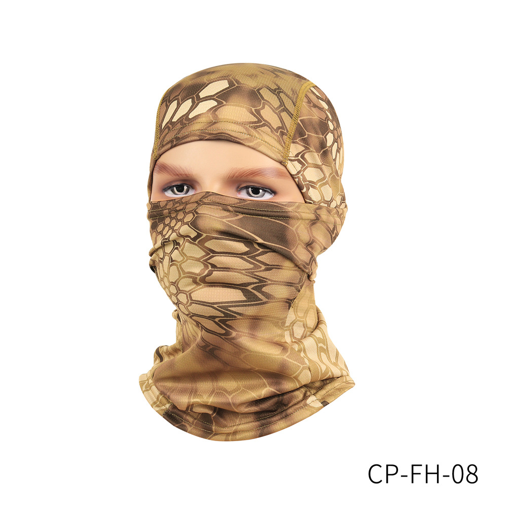 Picture of Cross-Border Quick-Drying Breathable Outdoor Sports Hood Neck Protector Cycling Mask Balaclava Flying Tiger Hat Pullover Hat