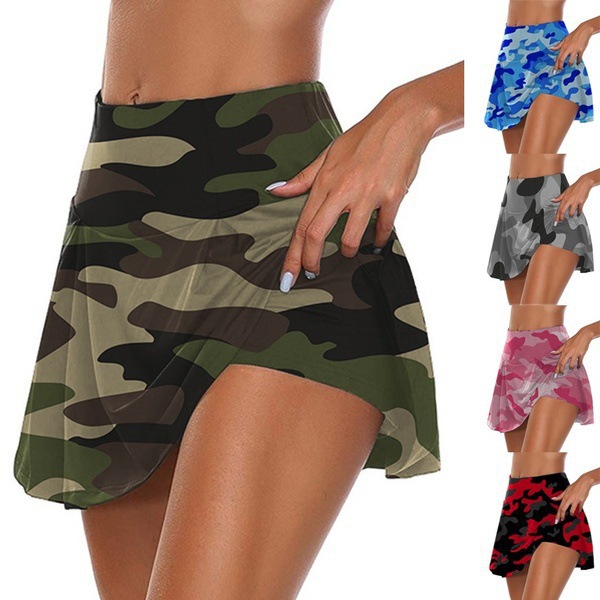 2021 European and American AliExpress wish Amazon explosions women's high waist camouflage hip casual skirt pants factory outlet