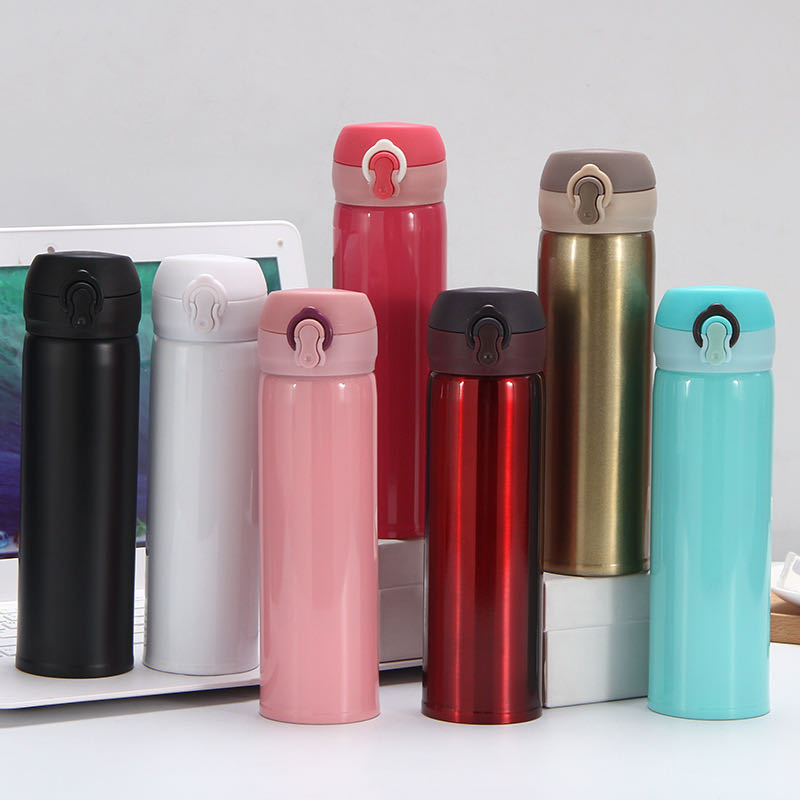 Creative bounce Cup 304 stainless steel mug double vacuum Car Cup gift advertising wholesale logo