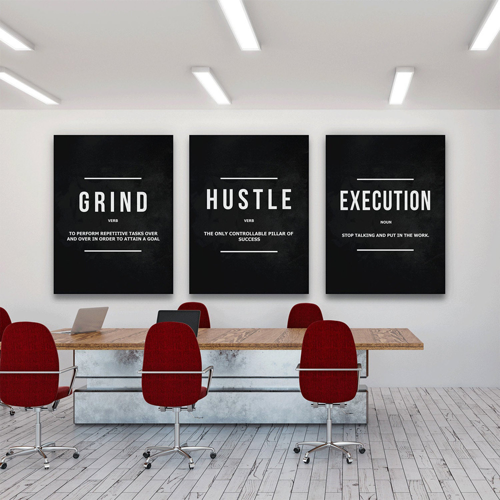 Modern Painting English Slogan Canvas Painting Mural Poster Wall Art Living Room Modern Decorative Painting