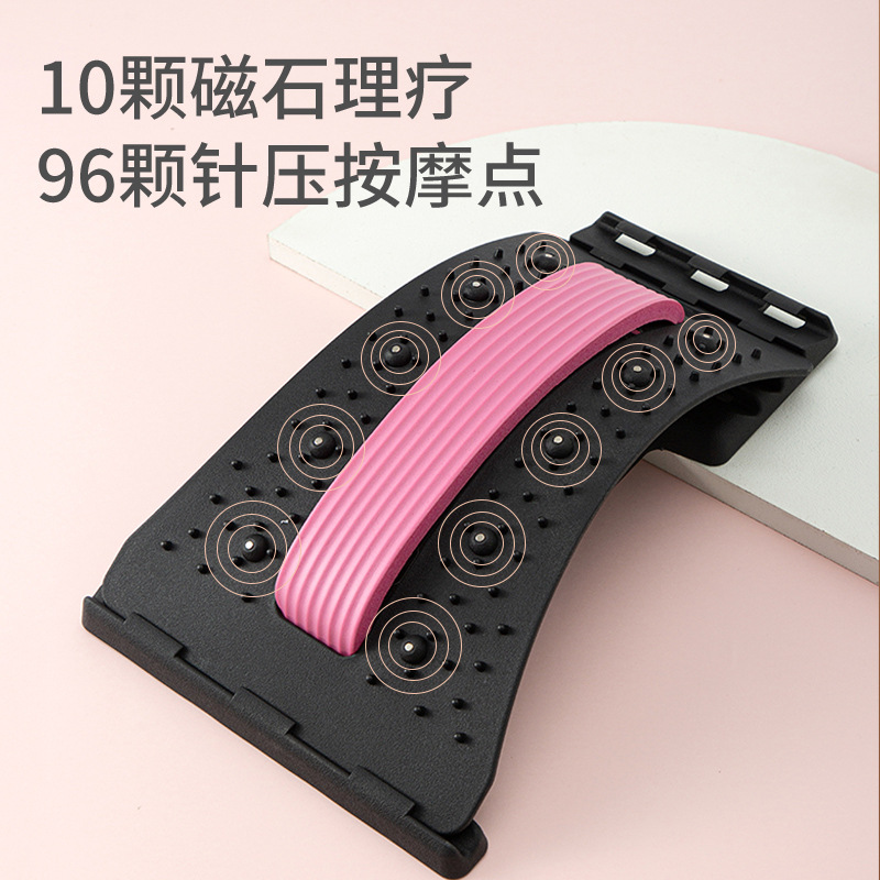 Lumbar vertebra stretcher soothing device lumbar strain massage spine spinal corrector