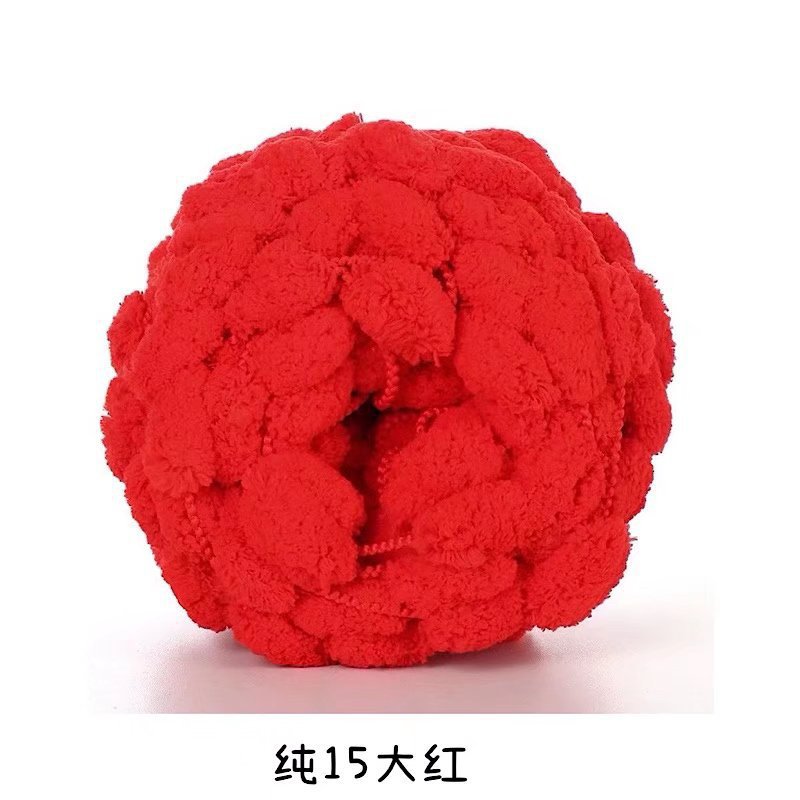 Picture of Ball ball ball ball pearl line Sangzi line 130g handmade DIY sofa cushion floor mat thick ball ball line wholesale