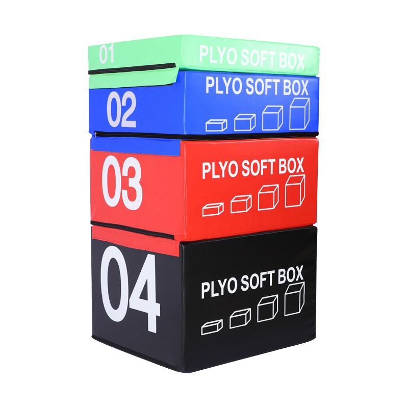 Picture of Box jumping four-in-one training physical fitness training combination equipment progressive box jumping gym training box jumping equipment