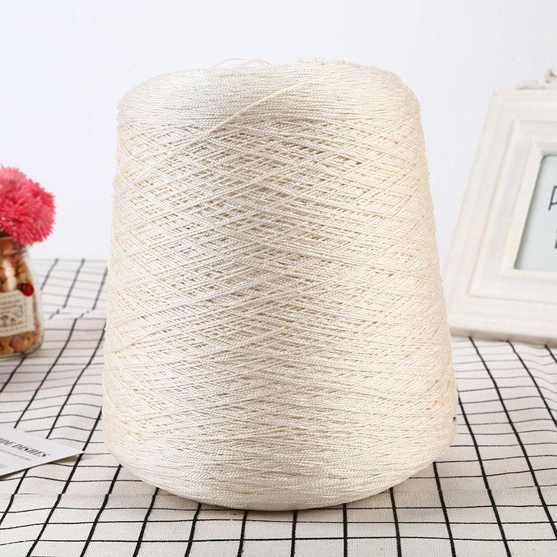 Cross-Border 6 2-strand singeing mercerized white crochet sweater hat crafts bracelet clothing yarn