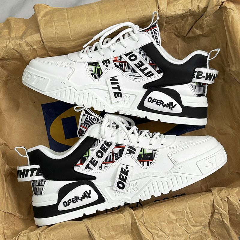 Men's Casual Breathable Sneakers Spring Summer 2025 New Trendy Brand Thick-Soled Sports Casual Shoes Niche Versatile Trendy Shoes