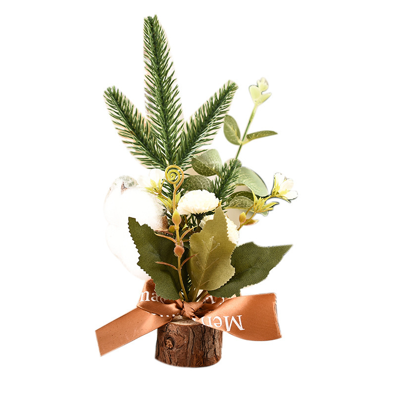 Picture of Christmas tree decoration small ornaments window mini Christmas tree gifts Christmas table small Christmas tree decorations