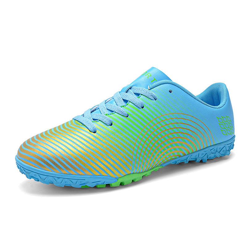Picture of Factory straight hair football shoes broken nails TF breathable artificial grass football shoes professional competition training shoes cross-border style