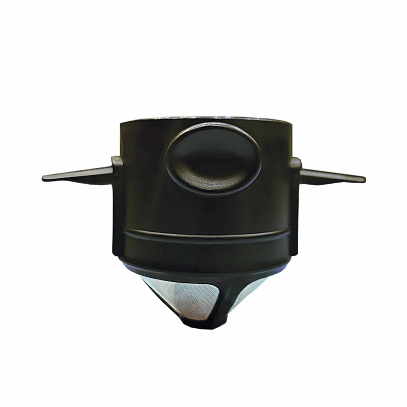 Picture of Household little angel portable coffee powder filter cup foldable hand punching double layer 304 stainless steel coffee filter