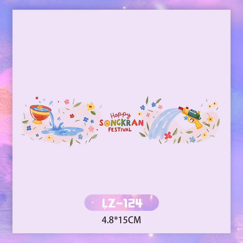 Picture of New Year's Day girl cute face makeup New year new year Creative face stickers love blush cute makeup stickers tattoo stickers