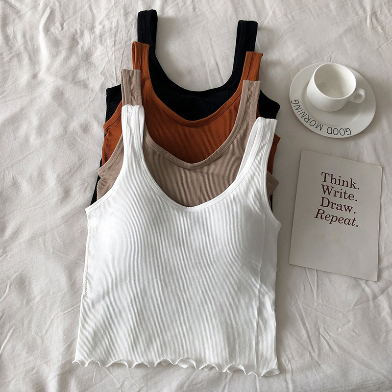 Picture of Internet Celebrity Blast/Seamless Fixed Cup Chest Pad Wrapped Chest Women Sexy Sports Running Long Bra Vest Underwear