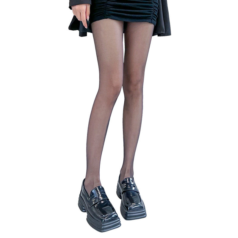 Picture of Stockings for Women in Summer, Ultra-Thin, Anti-Snatch, Flesh-Colored Concealer, Skin-Beautifying Pantyhose, Bare Leg Socks, Natural and Sexy Black Stockings