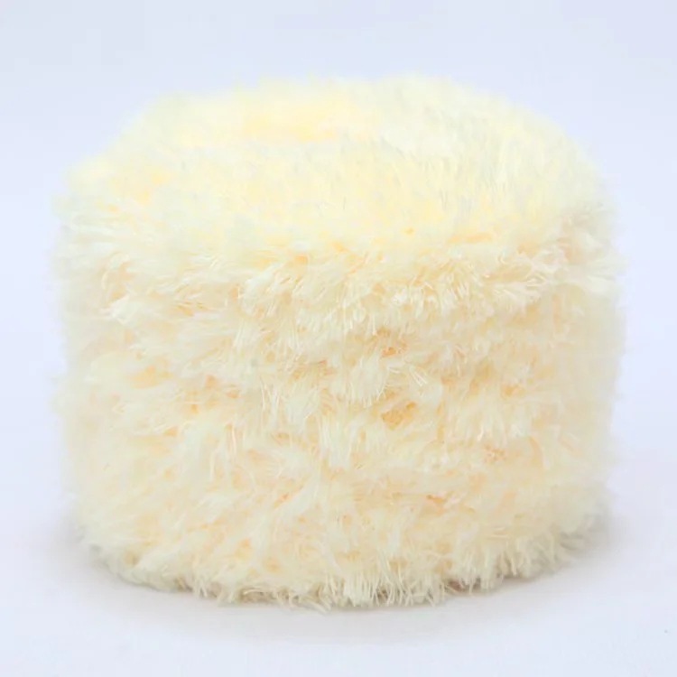 Picture of Crystal Coral Velvet Thick Thread Imitation Fur Scarf Hat Baby Baby Thread Hand-Knitted Wool Ball