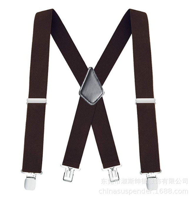 Picture of Cross mirror e-commerce men's strap clip widened 5.0cm suspenders adult men's work strap clip men's strap