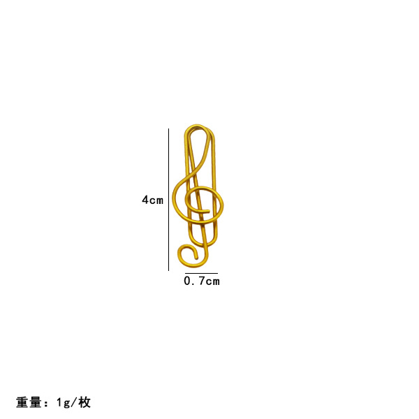 Picture of Amazon's Best-Selling Colorful Musical Note Paper Clips, Cartoon Bookmarks for Students, Creative Office Paper Clips