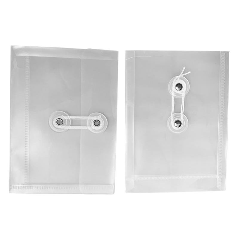 A6 Transparent File Bag, Wire-Wound Three-Dimensional Document Bag, Mini Storage Bag for Planners, Advertising Test Paper Bag, Document Organizer