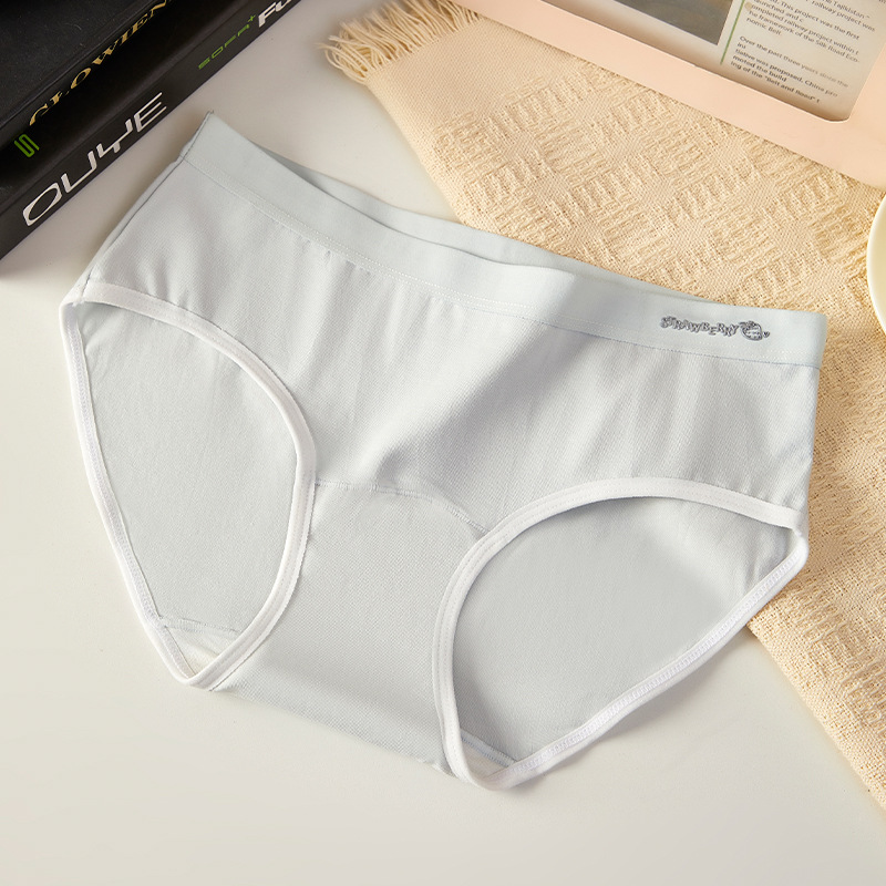 Picture of 80 Count Cotton Extended Crotch Pure Cotton Sexy Women's Underwear 7A Antibacterial Mid-Waist Butt Lift Seamless Briefs