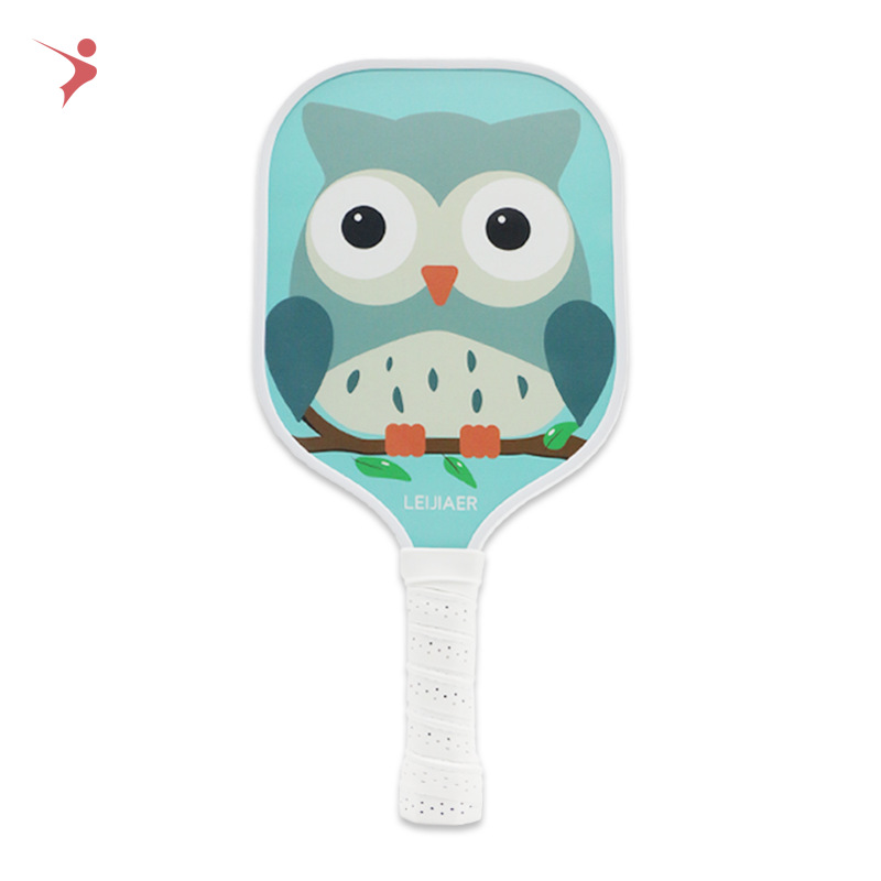 Picture of High-end LEIJIAER children's peak racket board badminton racket light durable panda pattern peak racket