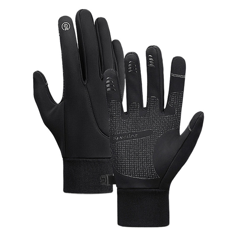 Outdoor Sports Velvet Warm Ski Gloves for Women Winter Touch Screen Windproof Anti-Slip Cycling Gloves for Men Wholesale