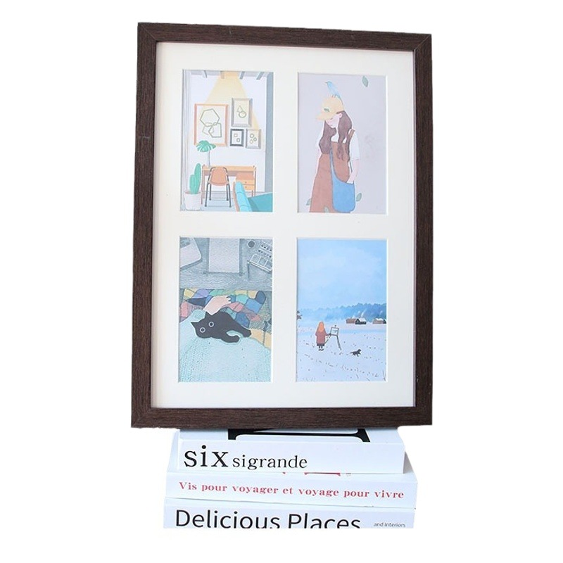 Simple creative Palace grid children's cardboard photo frame record Amazon and other cross-border photo frames for decoration wall hanging