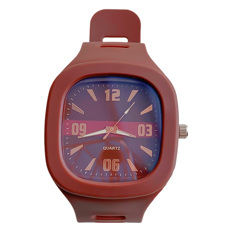 Square Watches for Men and Women, Internet Celebrities, Middle and High School Students, Trendyy and Fashionable Niche Forest Style Retro Couple Sports Quartz Watches