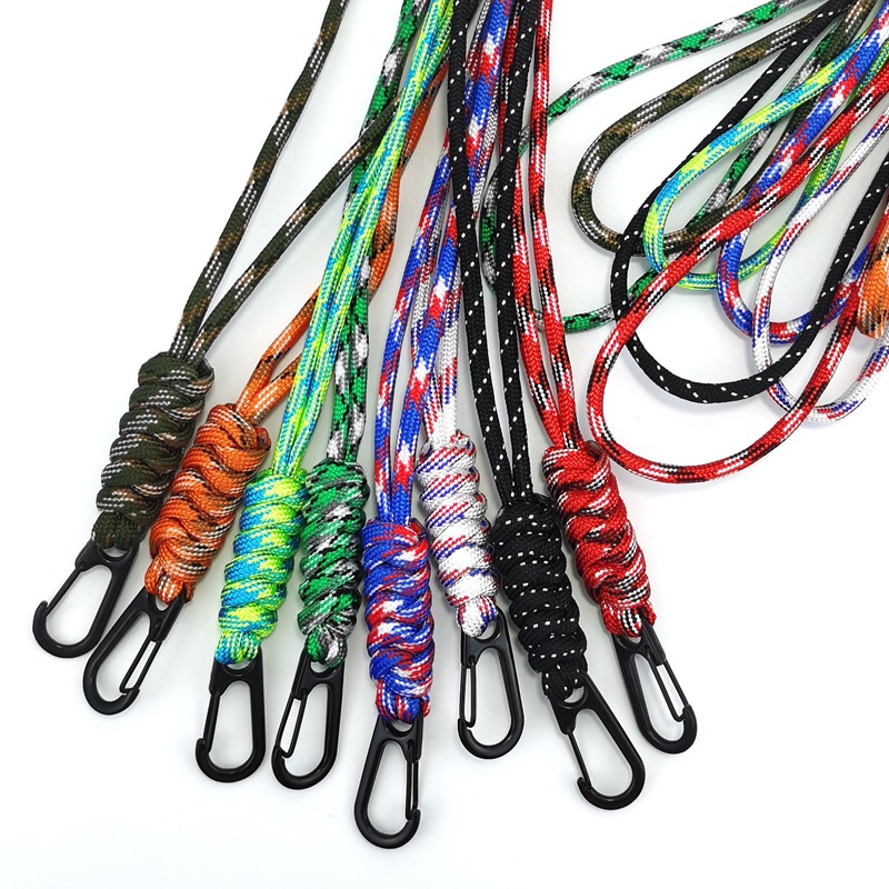 New multi-functional lanyard neck rope license card mobile phone key short wrist rope anti-lost hand-woven umbrella rope