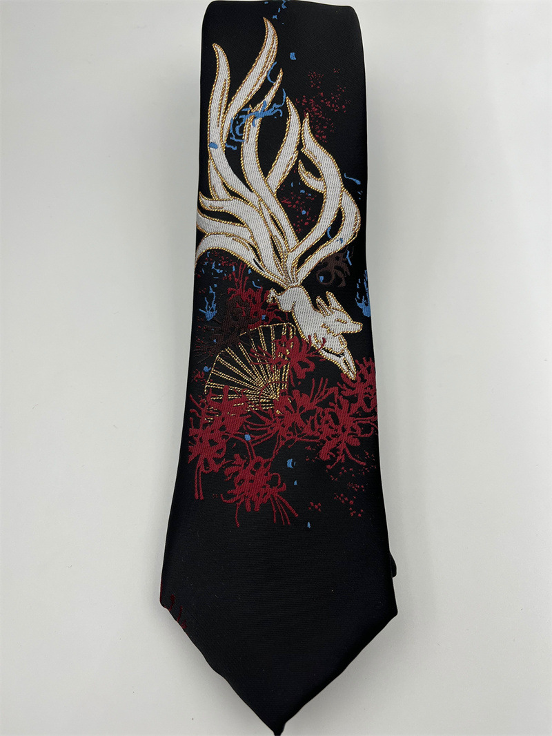 Picture of Second-dimensional Japanese Nine-tailed Fox Tie JKDK Uniform Shirt Hand-matched All-match Fashion Nine-tailed Fox Fairy Tie