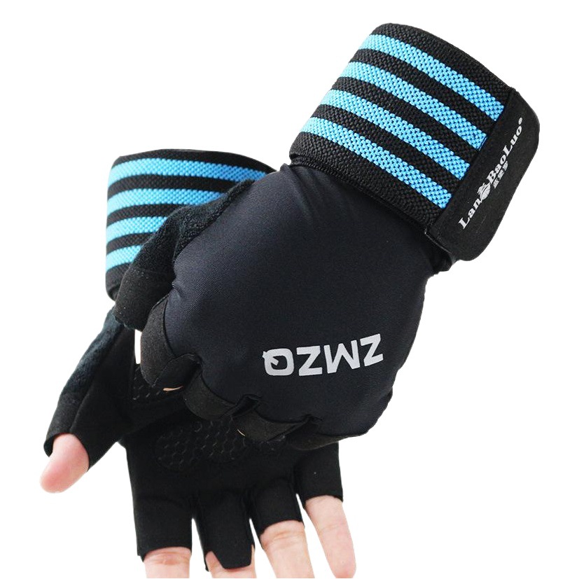 Fitness Gloves Men's and Women's Gym Yoga Sports Equipment Training Horizontal Bar Anti-cocoon Anti-skid Half-finger Riding Driving
