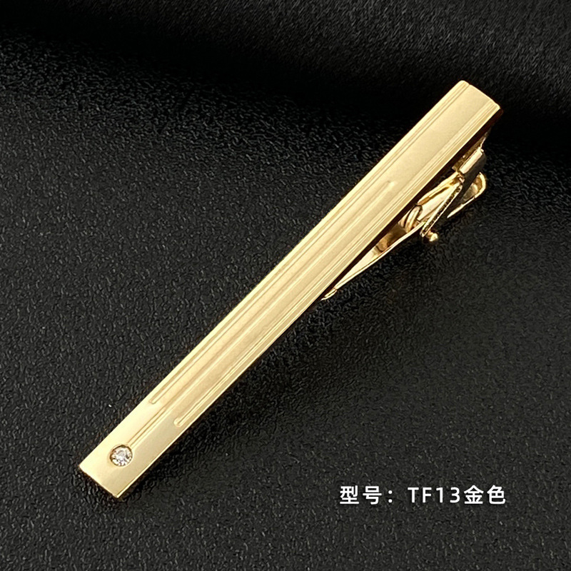 Picture of Men's Tie Clip Manufacturer Direct Sales Yiwu Cross-Border Business Metal Tie Clip Tieclips Bow Tie Business Style