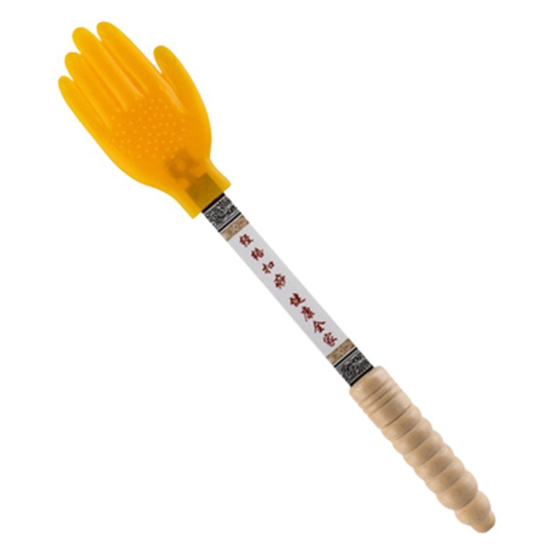 Massage Stick for Meridian Brushing and Health Care, Silicone Palm and Cervical Spine Massage Board