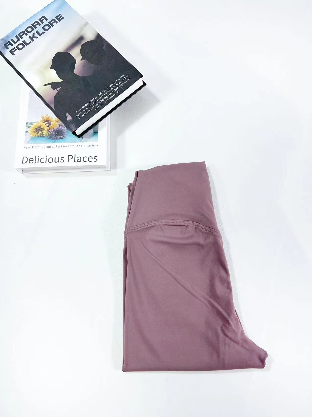 Picture of Double-sided Scrub Naked Sense No T-line Fitness Sports Pants Running Tight Pants High Waist Hip Yoga Pants for Women