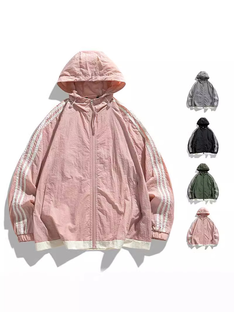 Picture of School Sunscreen Suit Sports Outdoor Summer Breathable Anti-ultraviolet Thin Single Layer Waterproof Windbreaker Charge Sunscreen Suit