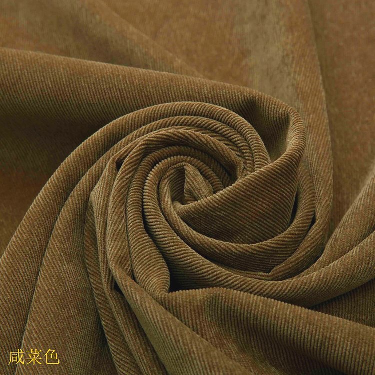 Source Manufacturer Spot Wholesale Texture Soft Pickle Color Brocade Polyester 21inch Cloth Doll Velvet 21 Corduroy