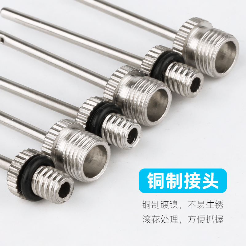 Picture of Stainless steel ball pump needle is suitable for American mouth British mouth inflatable ball needle air needle basketball football volleyball and other inflatable pump