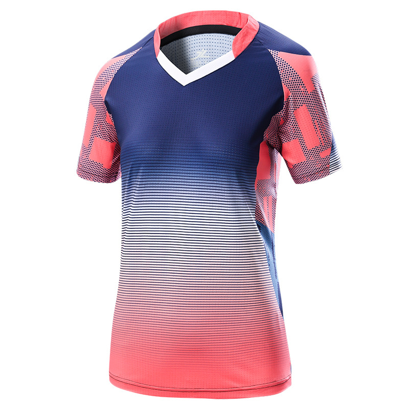 Picture of Badminton sportswear suit new quick-drying breathable round neck tennis table tennis uniform training team uniform custom printing