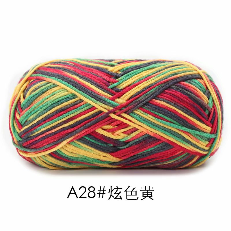 Picture of Su-velvet cotton hand-woven color wool knitting thread scarf coarse wool fancy doll coat needle sweater thread