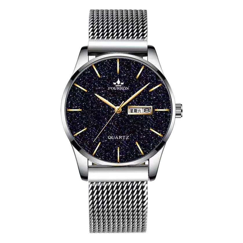 Wholesale Milan Calendar Watch, Simple and Stylish, Thin Men's Steel Band Student Quartz Watch, Non-Mechanical Watch, Korean Version