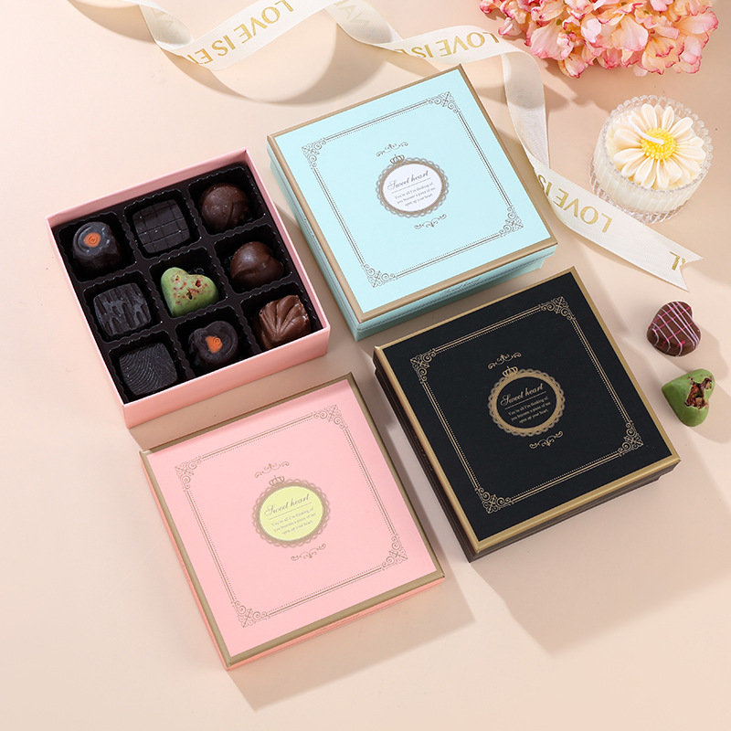 Crown Chocolate Packaging Box DIY Handmade Raw Chocolate Gift Box Birthday Gift 520 Valentine's Day Manufacturer Wholesale