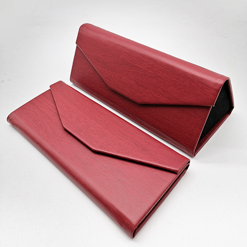 Picture of Triangular Wallet Style Foldableable Sunglasses Case Optical Glasses Case Supply Printable Logo in Stock