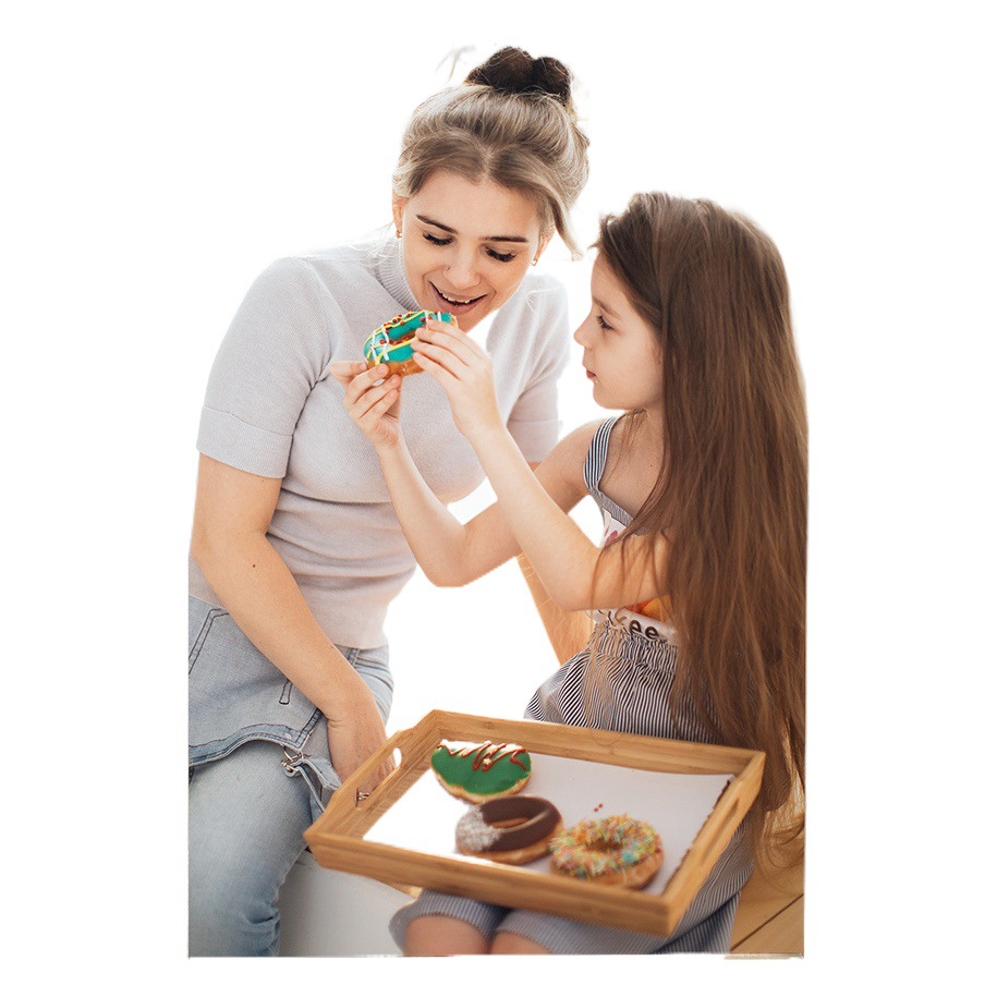 Cross-border hot sale double-sided rotating photo frame 6-inch wooden frame with pendant table decoration Mother's Day Christmas New Year gift