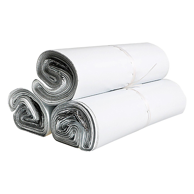 Milky White Express Bag Waterproof Thickened E-commerce Logistics Packaging Bag Clothes Book Packaging Bag in stock Support Printing
