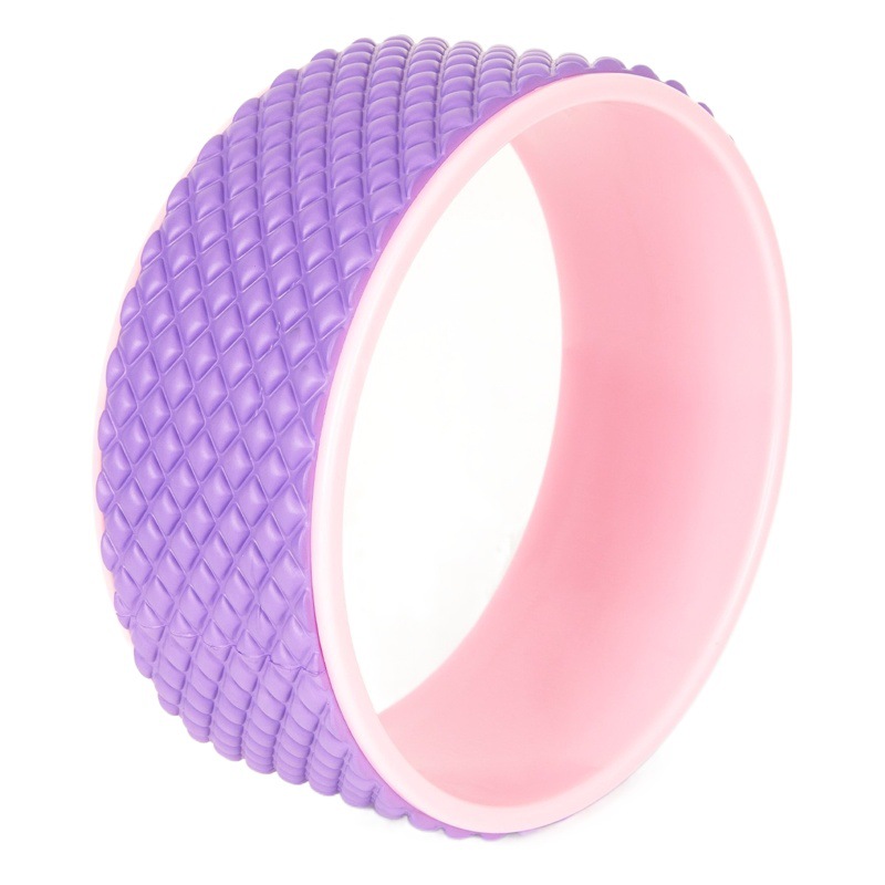 Upgraded Eva Yoga Wheel 3D Floating Point Massage Roller Pilates Open Back Curved Wheel Yoga Bodhidharma Wheel