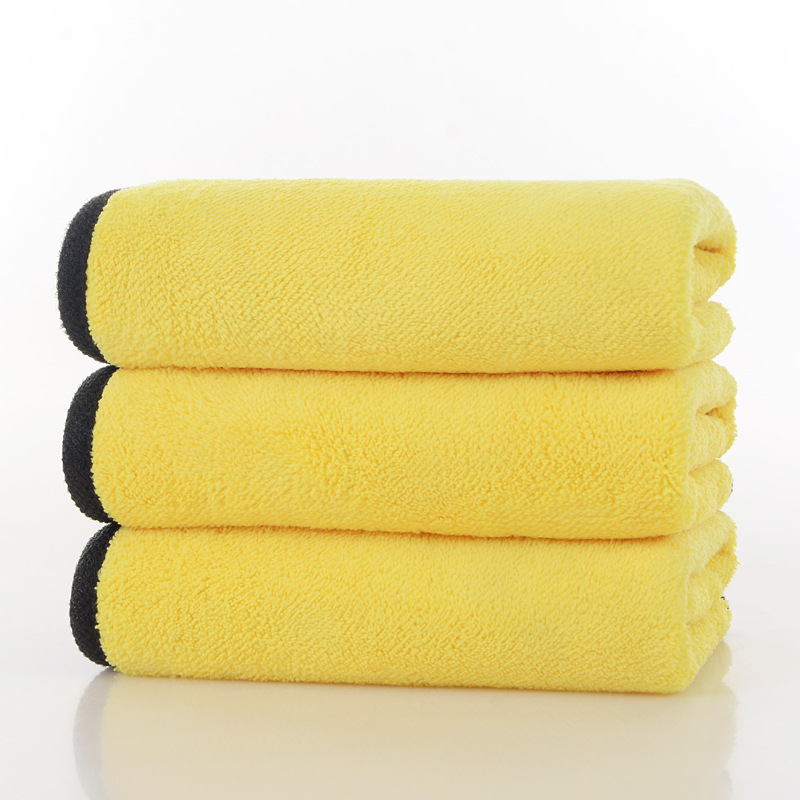 Picture of Car wash towel double-sided coral fleece thickened absorbent special car towel car cloth quick-drying towel can be ordered logo