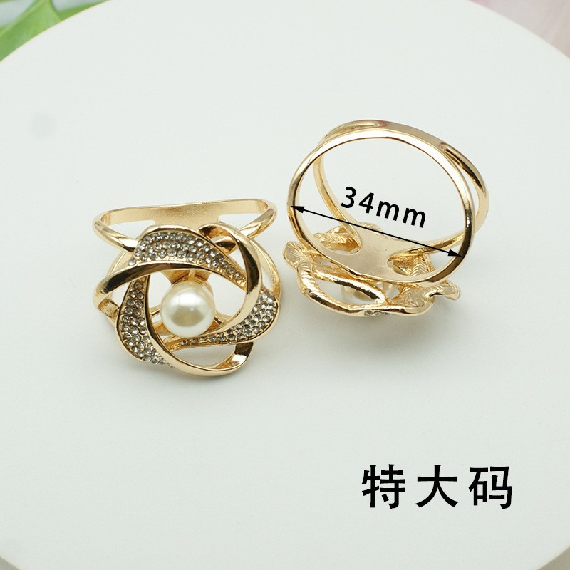 Picture of South Korea multi-functional scarf buckle high-grade Pearl fashion new Camellia windbreaker belt buckle high-end jewelry wholesale