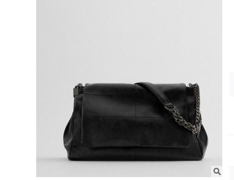 Picture of ZA cross-border Women's bag new large capacity commuter. Chain bag wandering bag Black Rock wind flip wandering bag