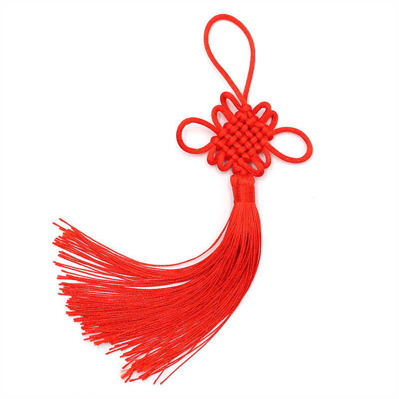 Picture of DIY Chinese knot pendant small size 6 knot handmade tassel tassel Chinese knot special holiday gift wholesale
